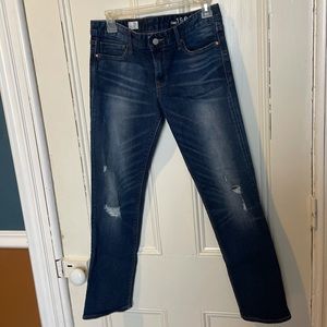 GAP straight leg ripped jeans